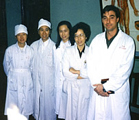 Dr Alan Tinnion with colleagues